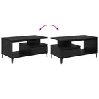 Mesa de Café Roble Negro 90 x 49 x 45 cm Madera de ingeniería