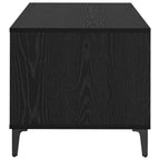 Mesa de Café Roble Negro 90 x 49 x 45 cm Madera de ingeniería