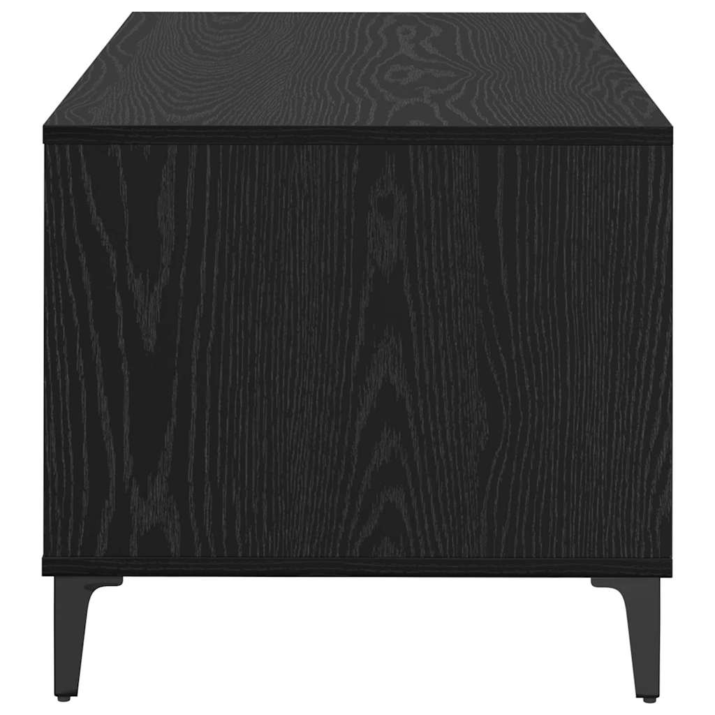 Mesa de Café Roble Negro 90 x 49 x 45 cm Madera de ingeniería