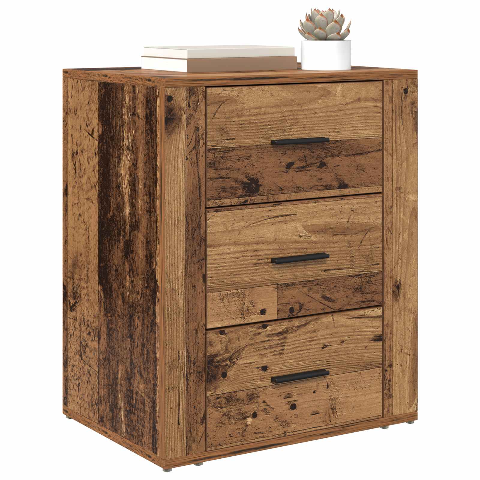 Armario de Noche con cajón Madera vieja 35 x 50 x 60 cm