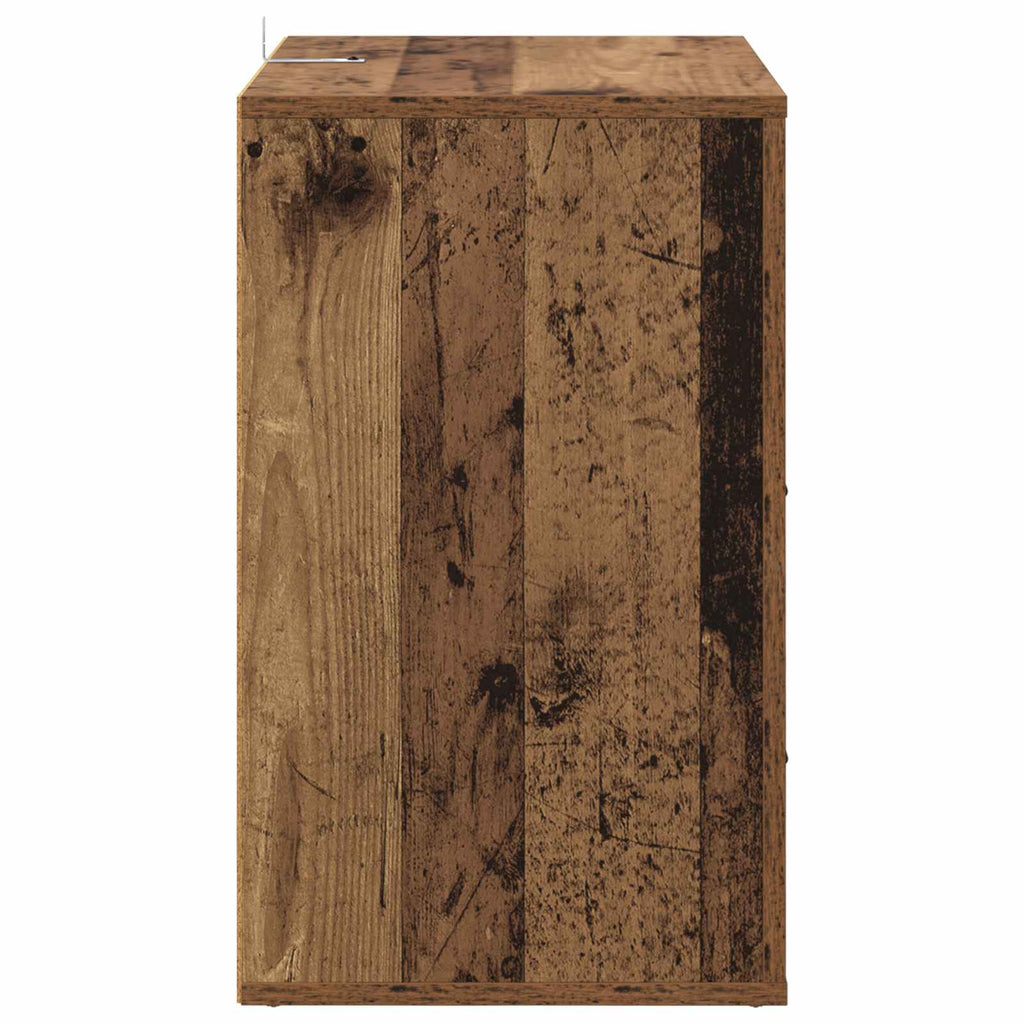 Armario de Noche con cajón Madera vieja 35 x 50 x 60 cm