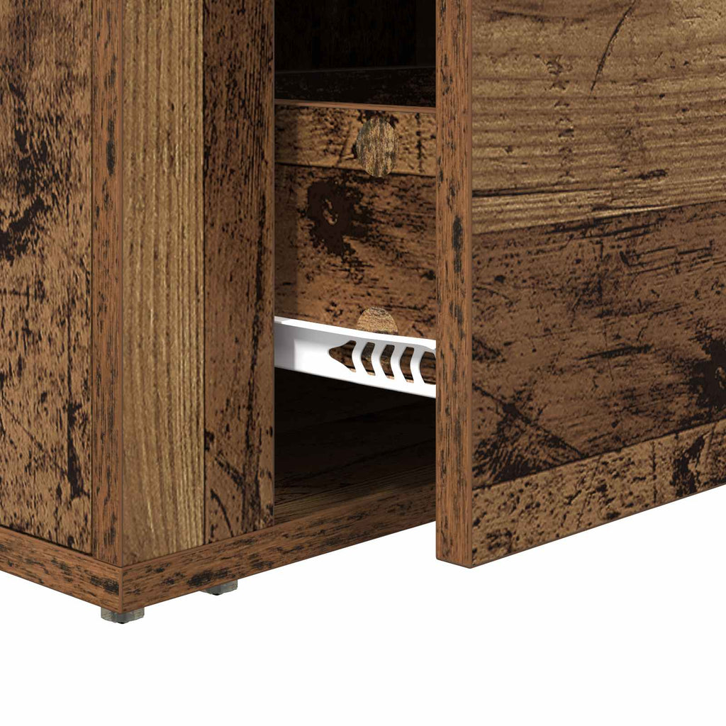 Armario de Noche con cajón Madera vieja 35 x 60 x 50 cm