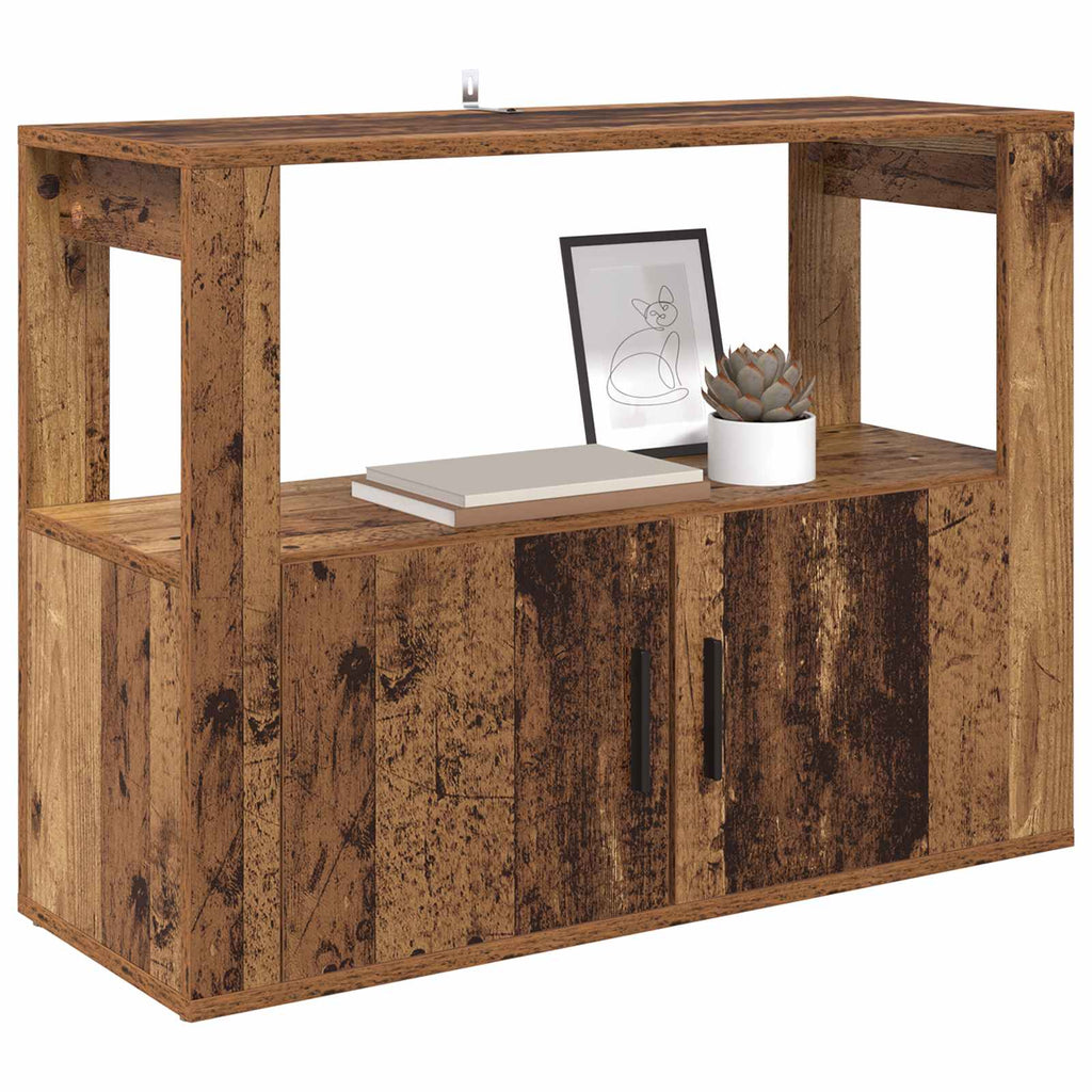 Vitrina Madera vieja 80 x 30 x 60 cm Madera contrachapada