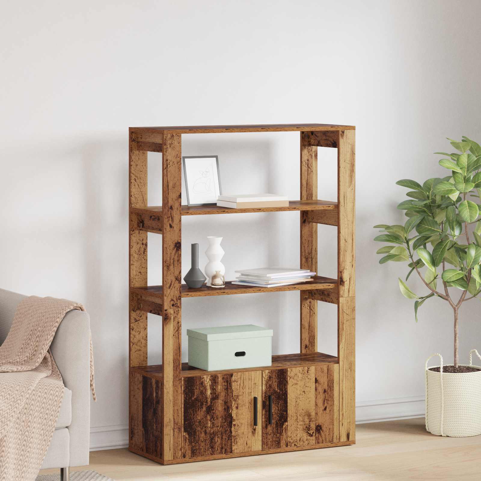 Vitrina Madera vieja 30 x 80 x 119.5 cm Madera contrachapada