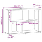 Vitrina Madera Vieja 80 x 30 x 53 cm Madera contrachapada