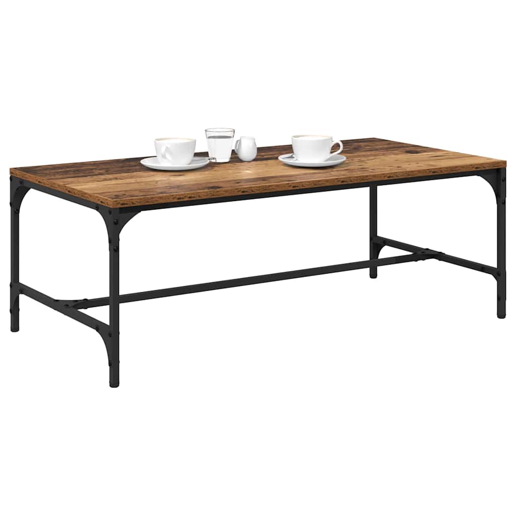 Mesa de Café Madera envejecida 100 x 50 x 35 cm