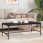 Mesa de Café Roble Negro 100 x 50 x 35 cm Madera de ingeniería