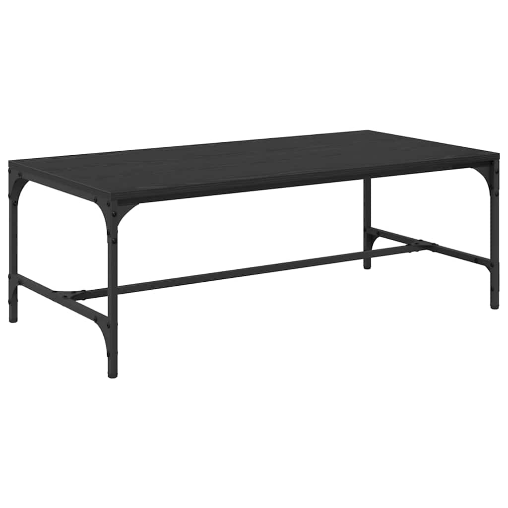 Mesa de Café Roble Negro 100 x 50 x 35 cm Madera de ingeniería