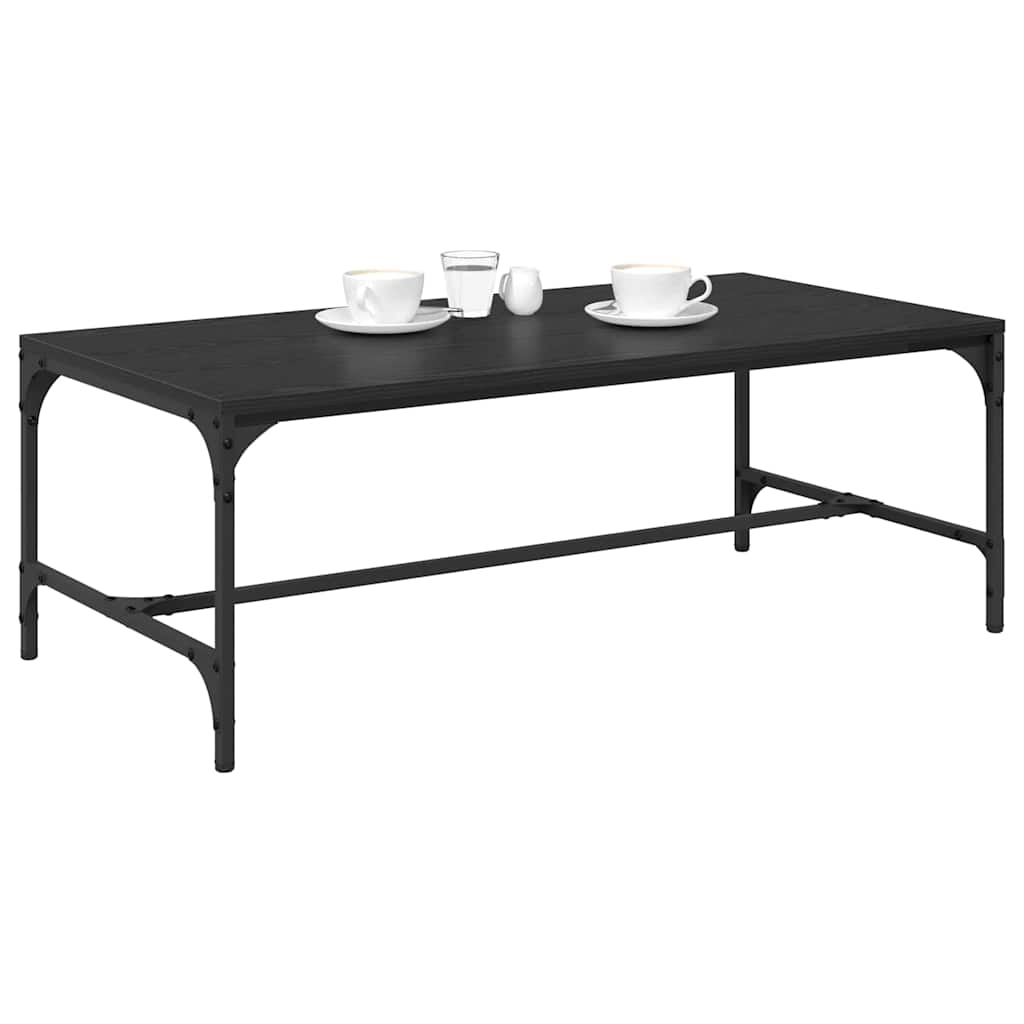 Mesa de Café Roble Negro 100 x 50 x 35 cm Madera de ingeniería