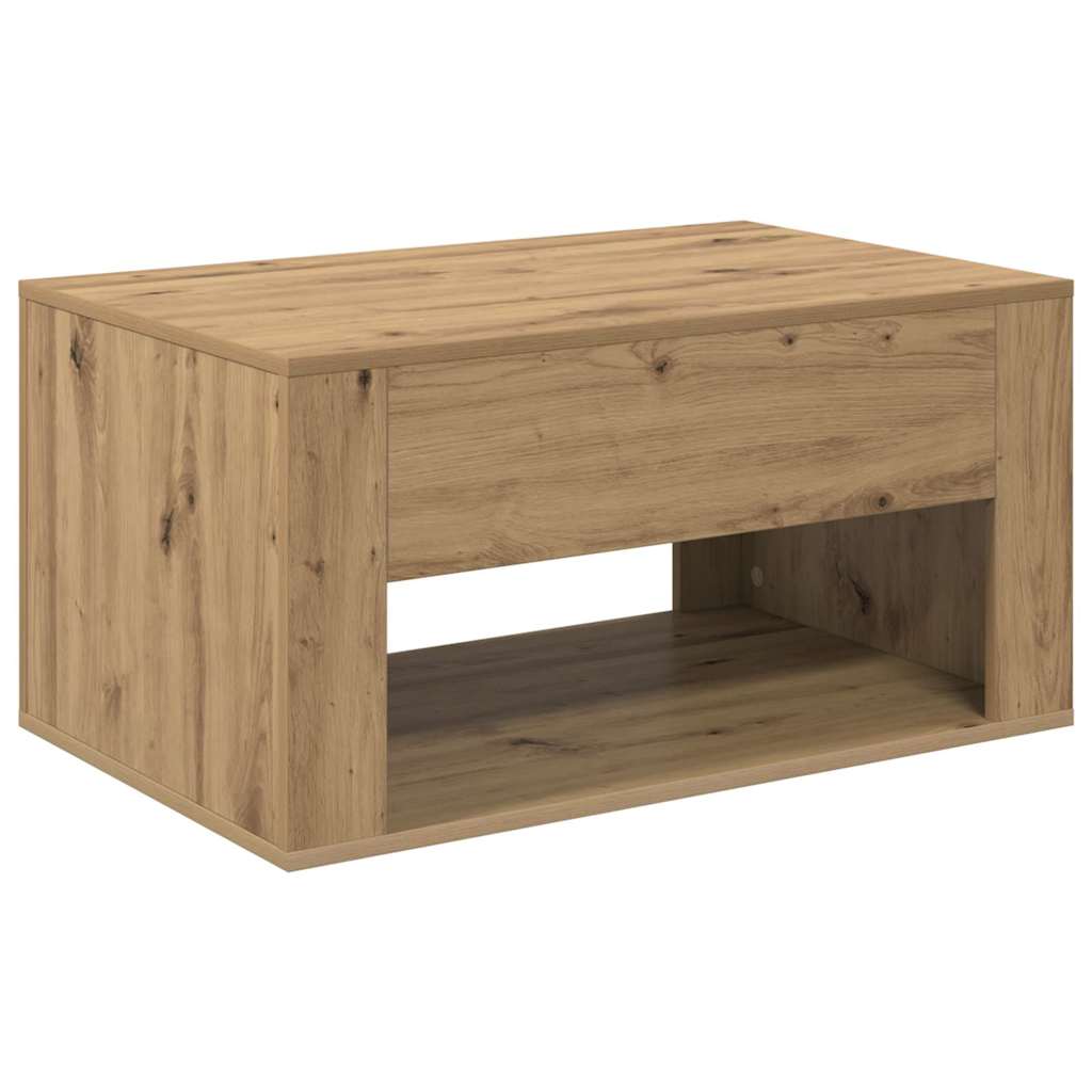 Mesa de Café con cajón Roble artesanal 80 x 50 x 40 cm