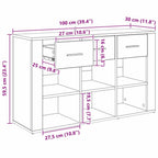 Vitrina Madera Vieja 100 x 30 x 59,5 cm Madera contrachapada