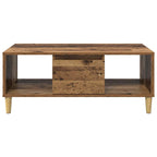 Mesa de Café con cajón Madera envejecida 90 x 50 x 26.5 cm