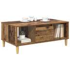 Mesa de Café con cajón Madera envejecida 90 x 50 x 26.5 cm
