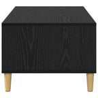 Mesa de Café Roble Negro 90 x 50 x 26.5 cm Madera de ingeniería