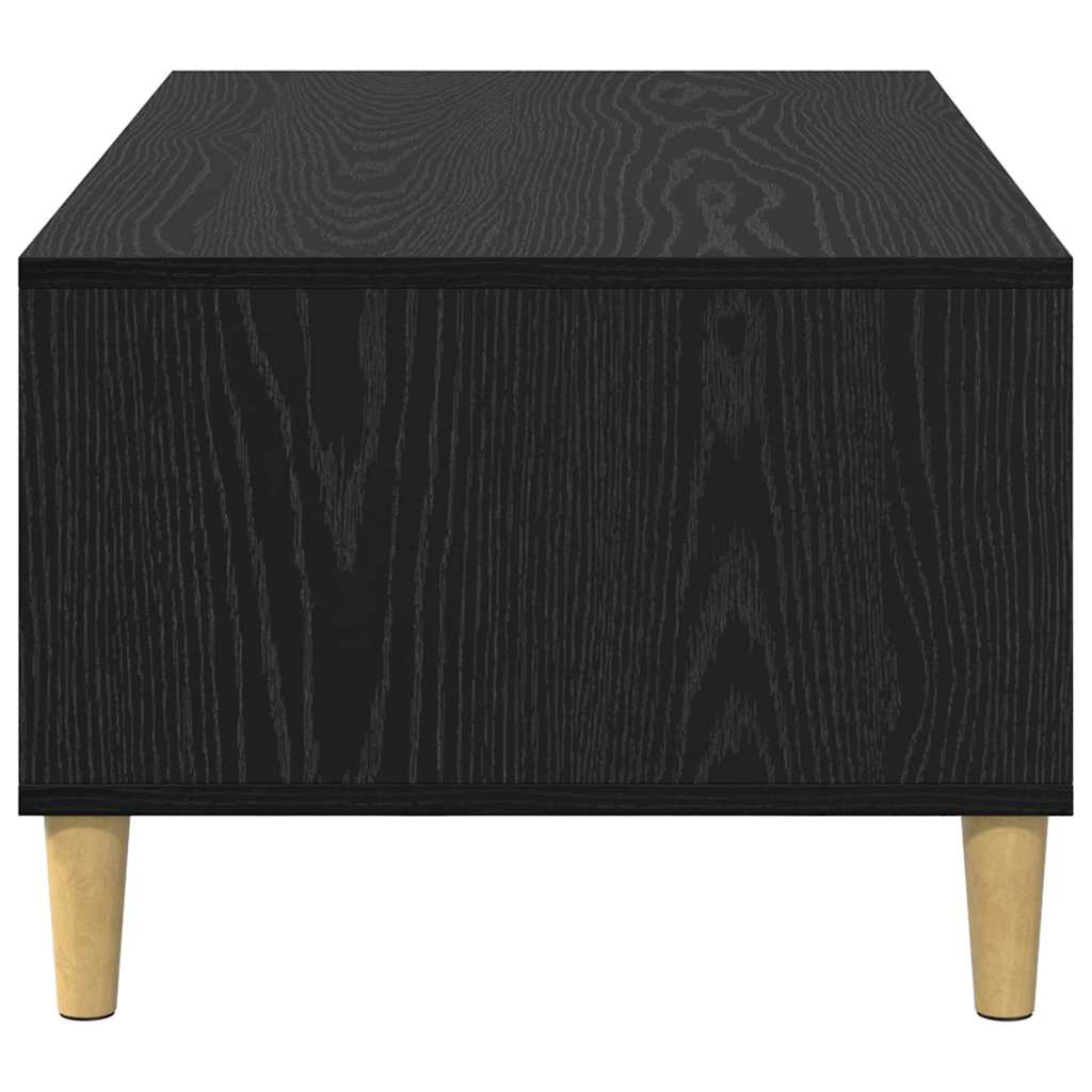 Mesa de Café Roble Negro 90 x 50 x 26.5 cm Madera de ingeniería