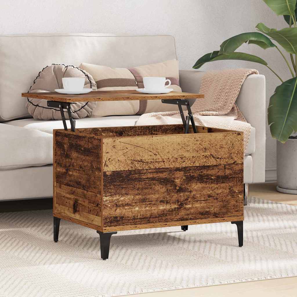 Mesa de Café Madera envejecida 60 x 44,5 x 45 cm