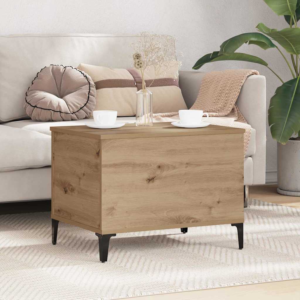Mesa de Café Roble artesanal 60 x 44,5 x 45 cm
