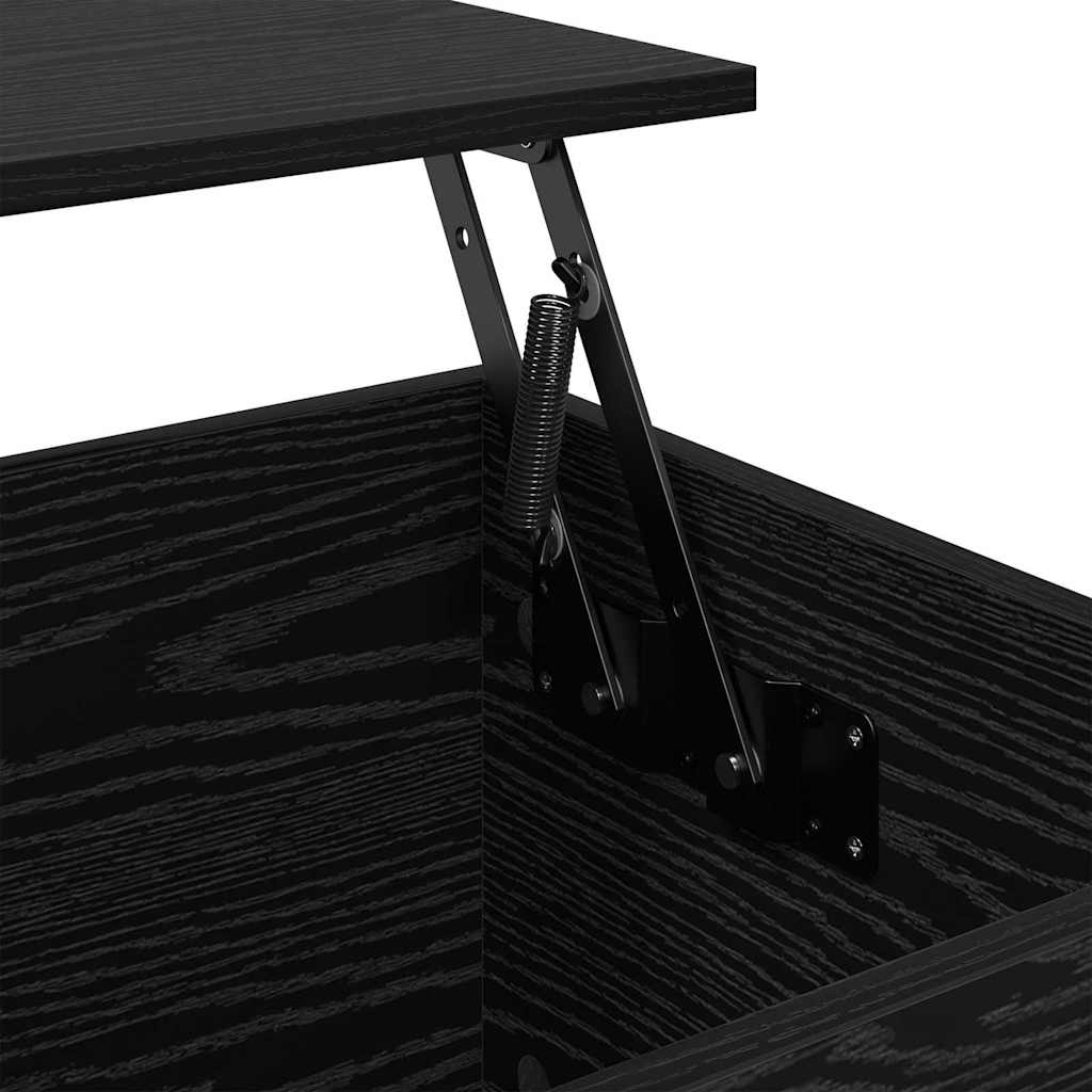 Mesa de Café Roble Negro 60 x 44,5 x 45 cm Madera de ingeniería