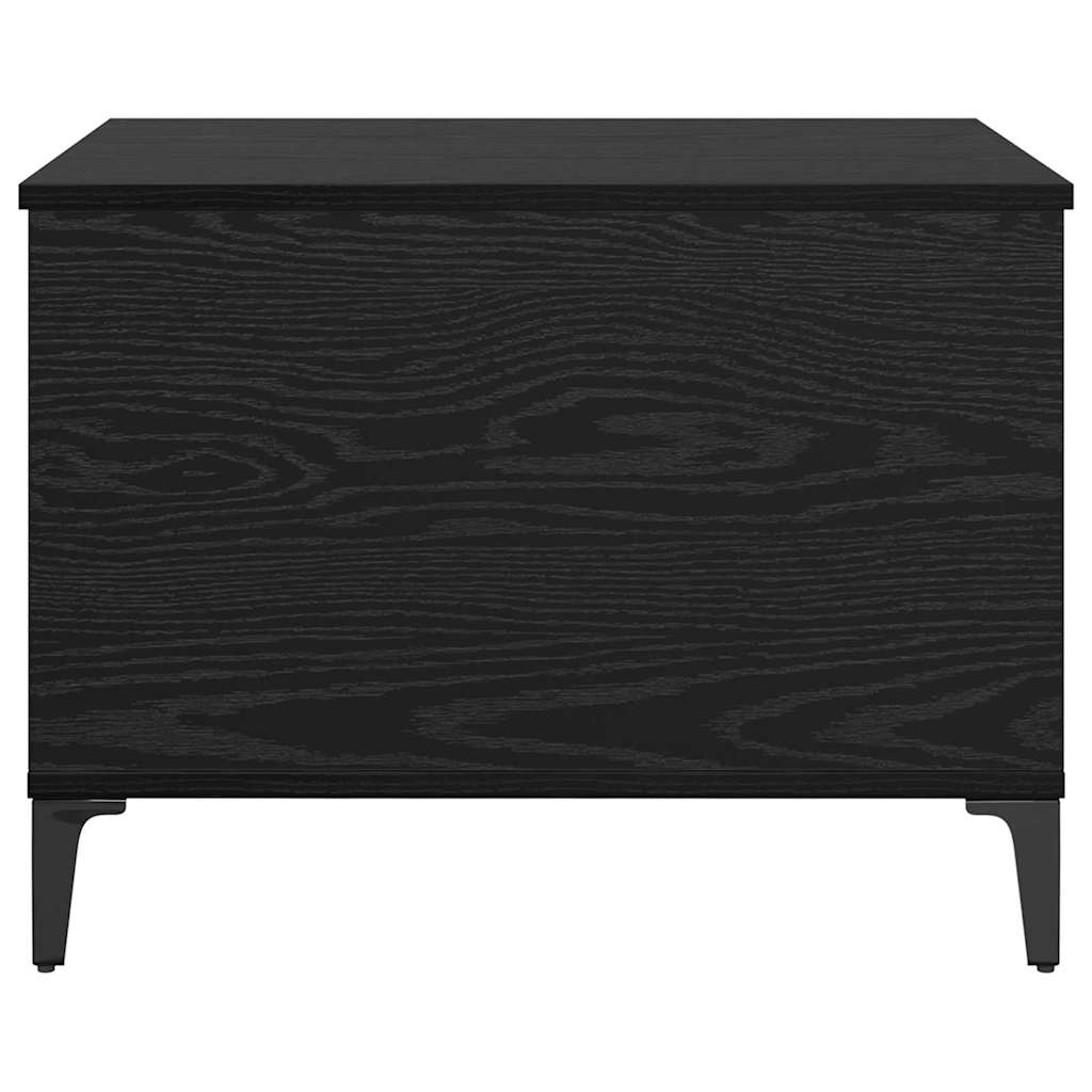 Mesa de Café Roble Negro 60 x 44,5 x 45 cm Madera de ingeniería