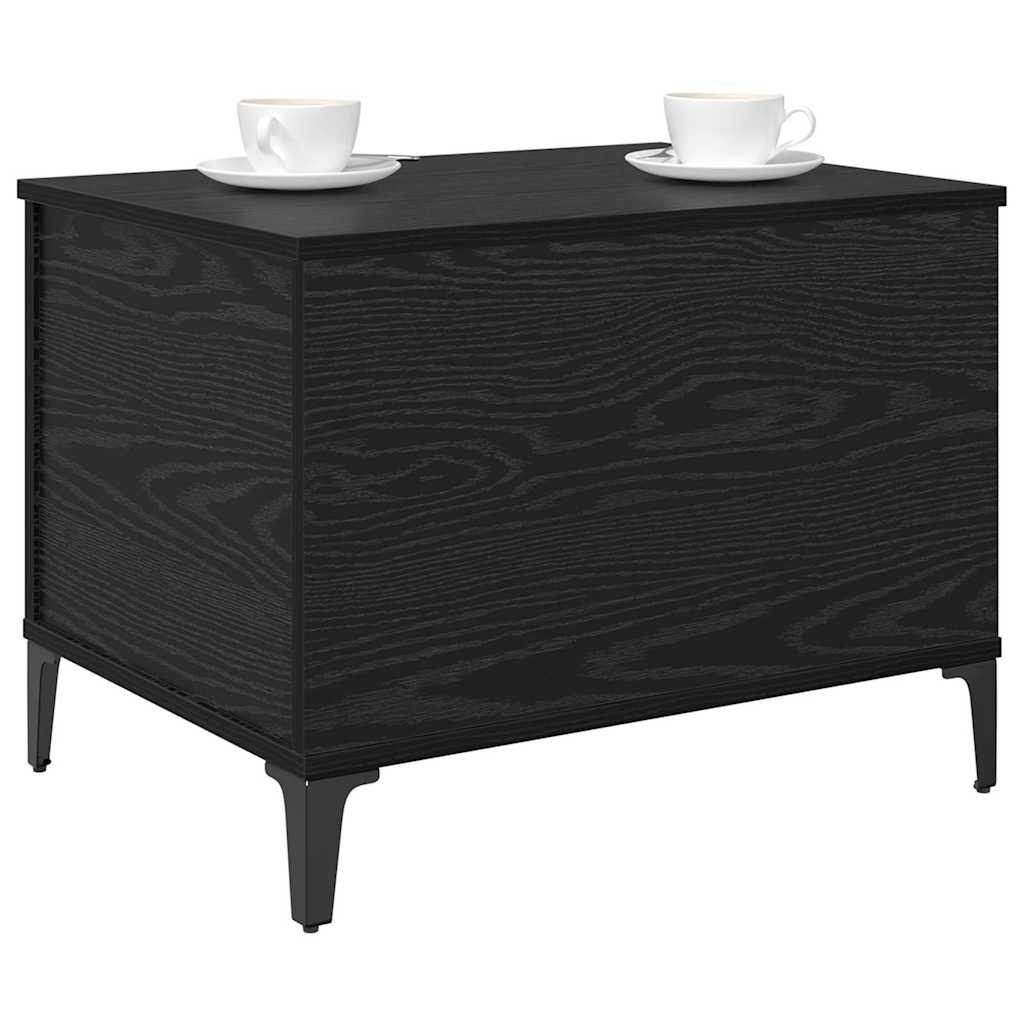 Mesa de Café Roble Negro 60 x 44,5 x 45 cm Madera de ingeniería