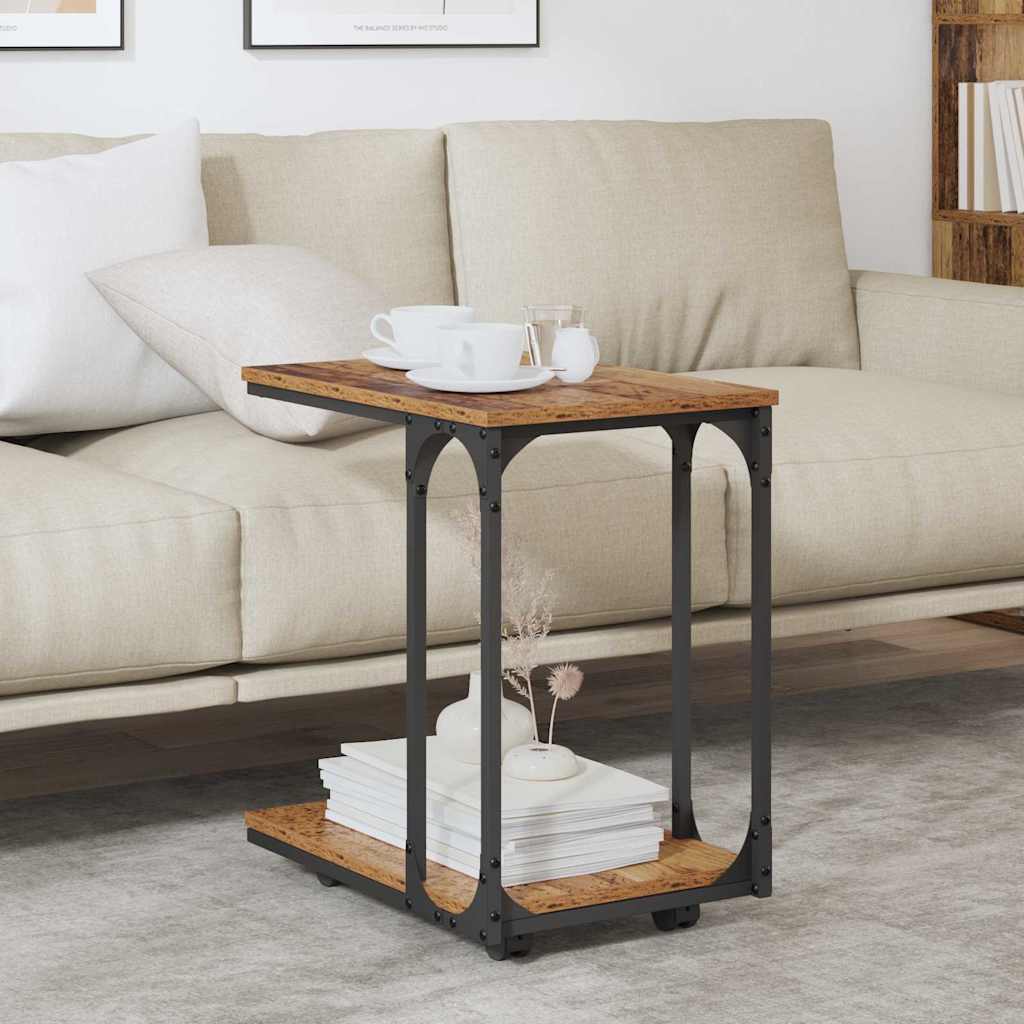Mesa lateral con estante Madera vieja 50 x 35 x 55.5 cm