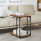 Mesa lateral con estante Madera vieja 50 x 35 x 55.5 cm