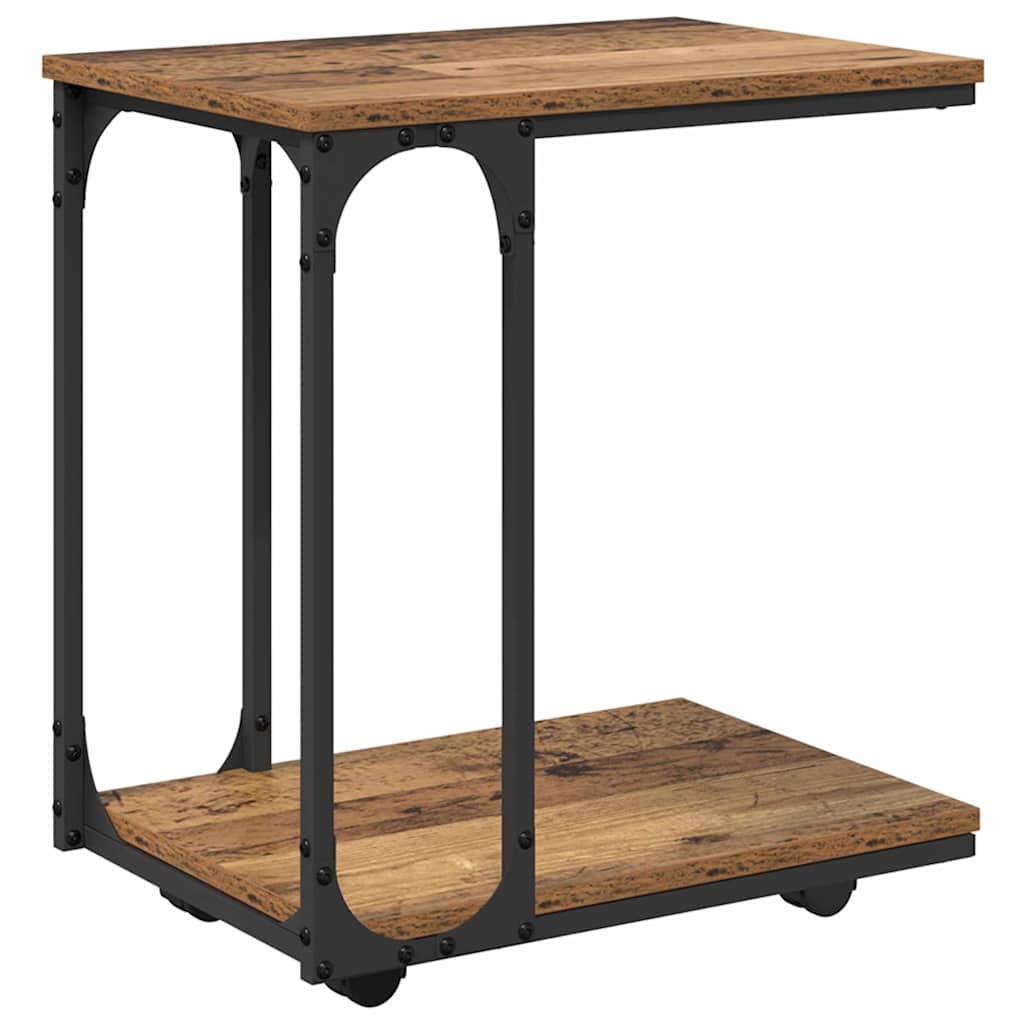 Mesa lateral con estante Madera vieja 50 x 35 x 55.5 cm