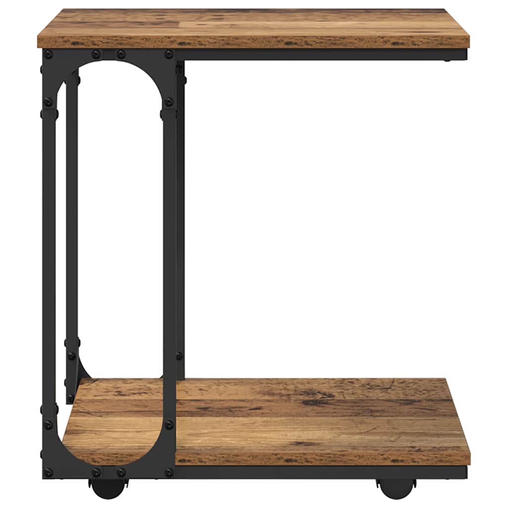 Mesa lateral con estante Madera vieja 50 x 35 x 55.5 cm