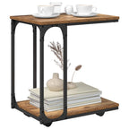 Mesa lateral con estante Madera vieja 50 x 35 x 55.5 cm