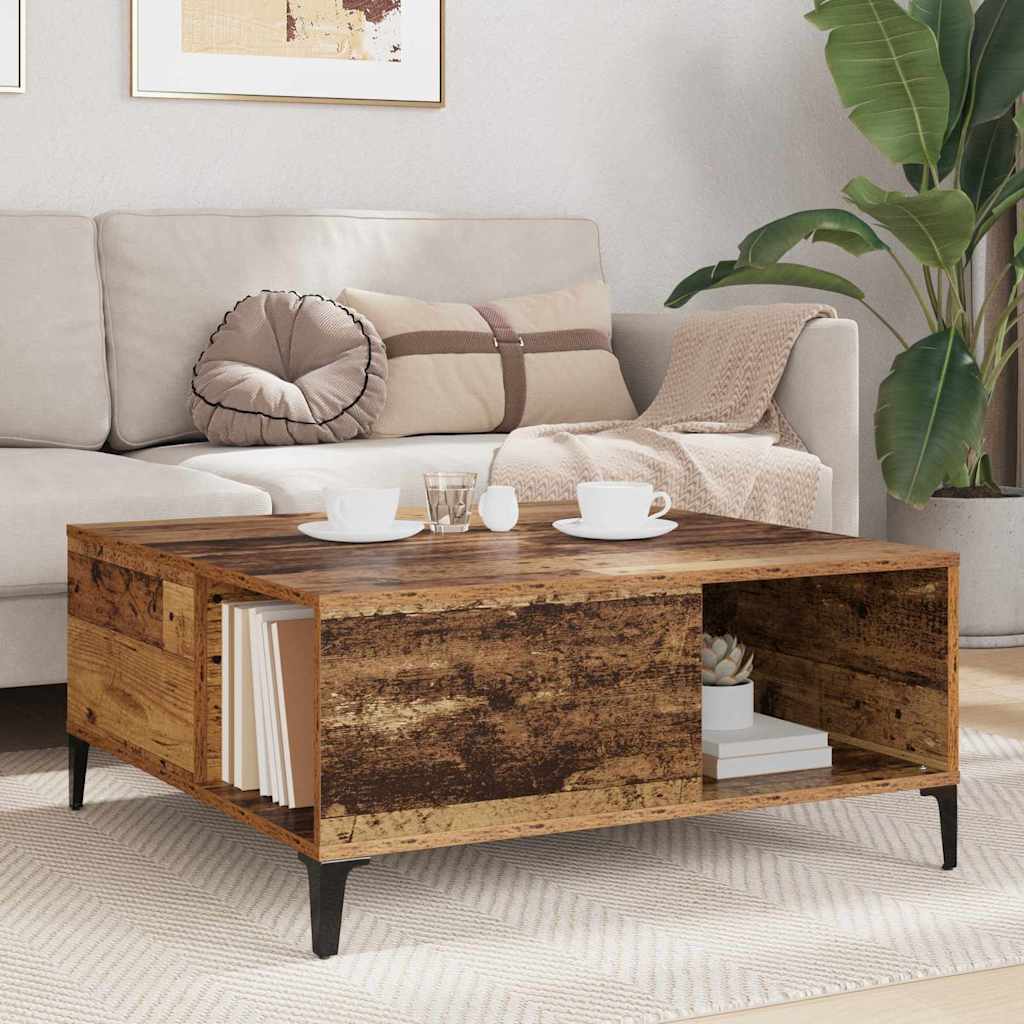 Mesa de Café Madera Vieja 80 x 80 x 36,5 cm