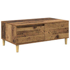 Mesa de Café con cajón Madera envejecida 90 x 50 x 35 cm