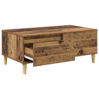 Mesa de Café con cajón Madera envejecida 90 x 50 x 35 cm