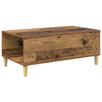 Mesa de Café con cajón Madera envejecida 90 x 50 x 35 cm