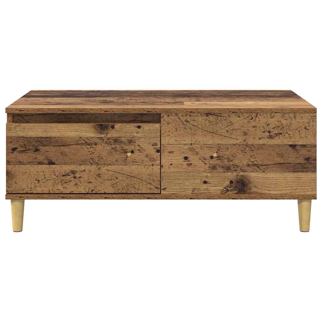 Mesa de Café con cajón Madera envejecida 90 x 50 x 35 cm