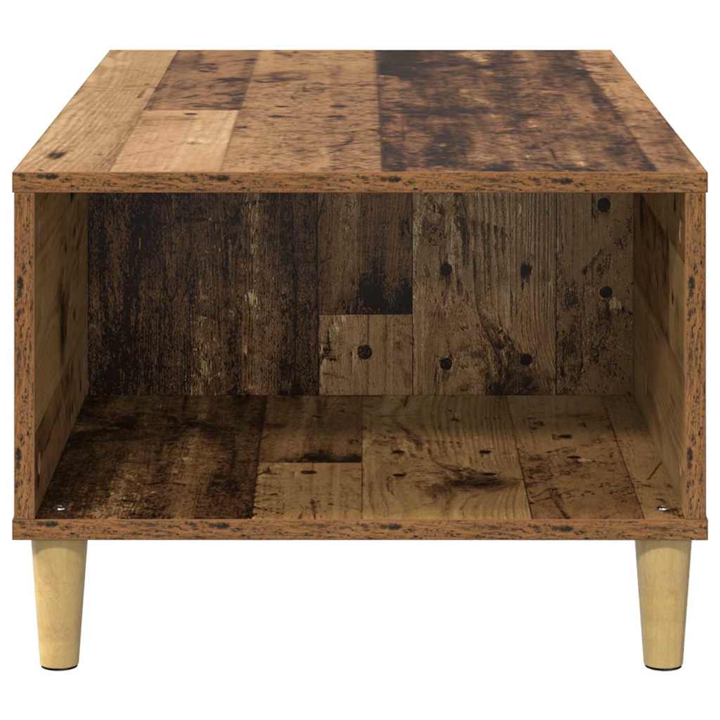 Mesa de Café con cajón Madera envejecida 90 x 50 x 35 cm