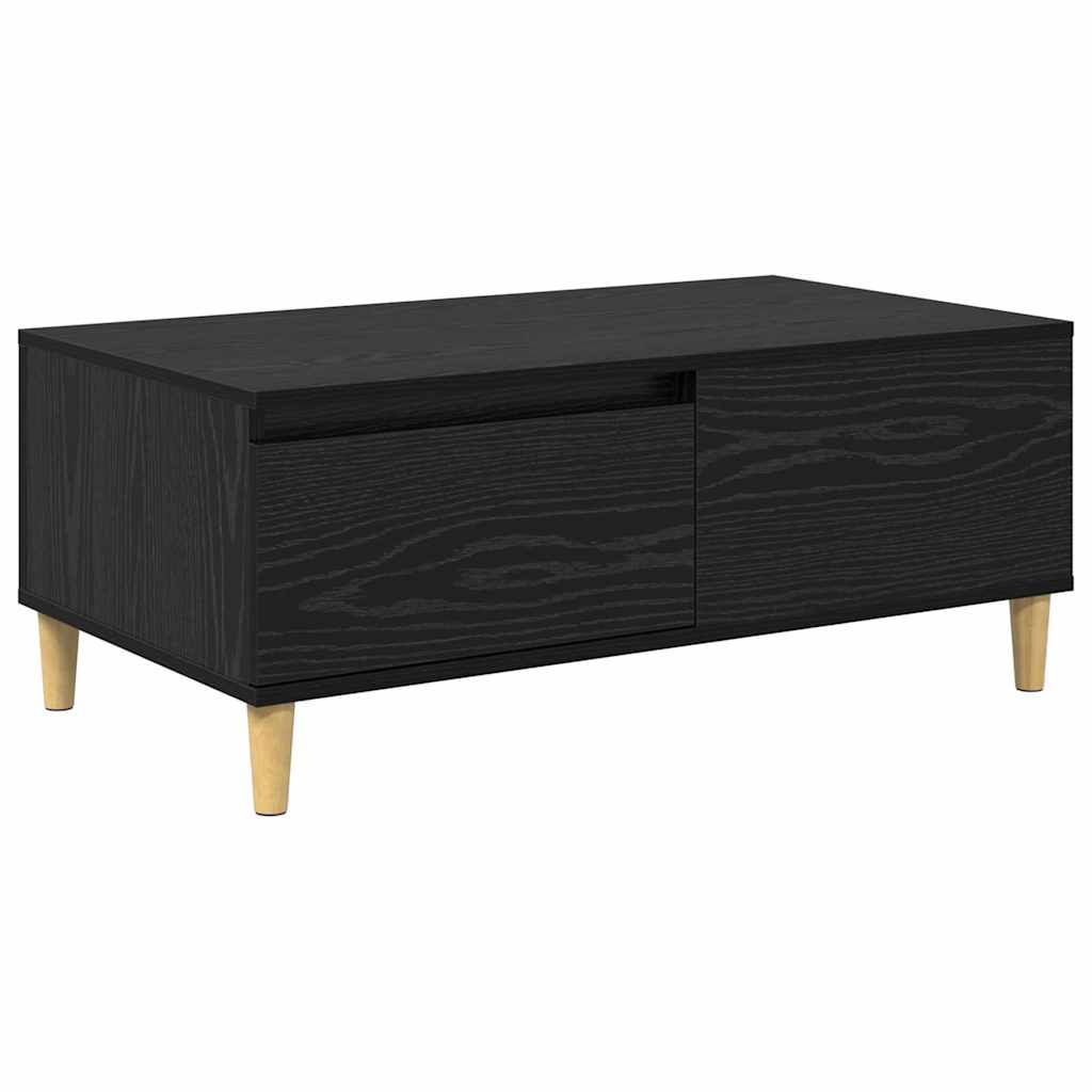 Mesa de Café Roble Negro 90 x 50 x 35 cm Madera de ingeniería
