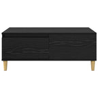 Mesa de Café Roble Negro 90 x 50 x 35 cm Madera de ingeniería