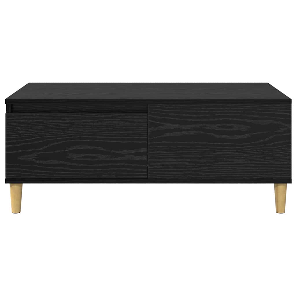 Mesa de Café Roble Negro 90 x 50 x 35 cm Madera de ingeniería