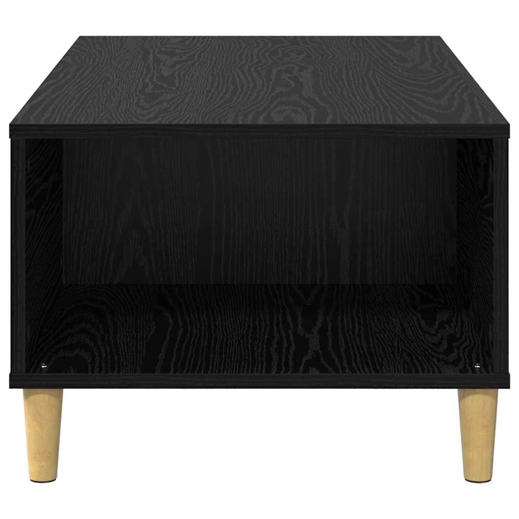 Mesa de Café Roble Negro 90 x 50 x 35 cm Madera de ingeniería