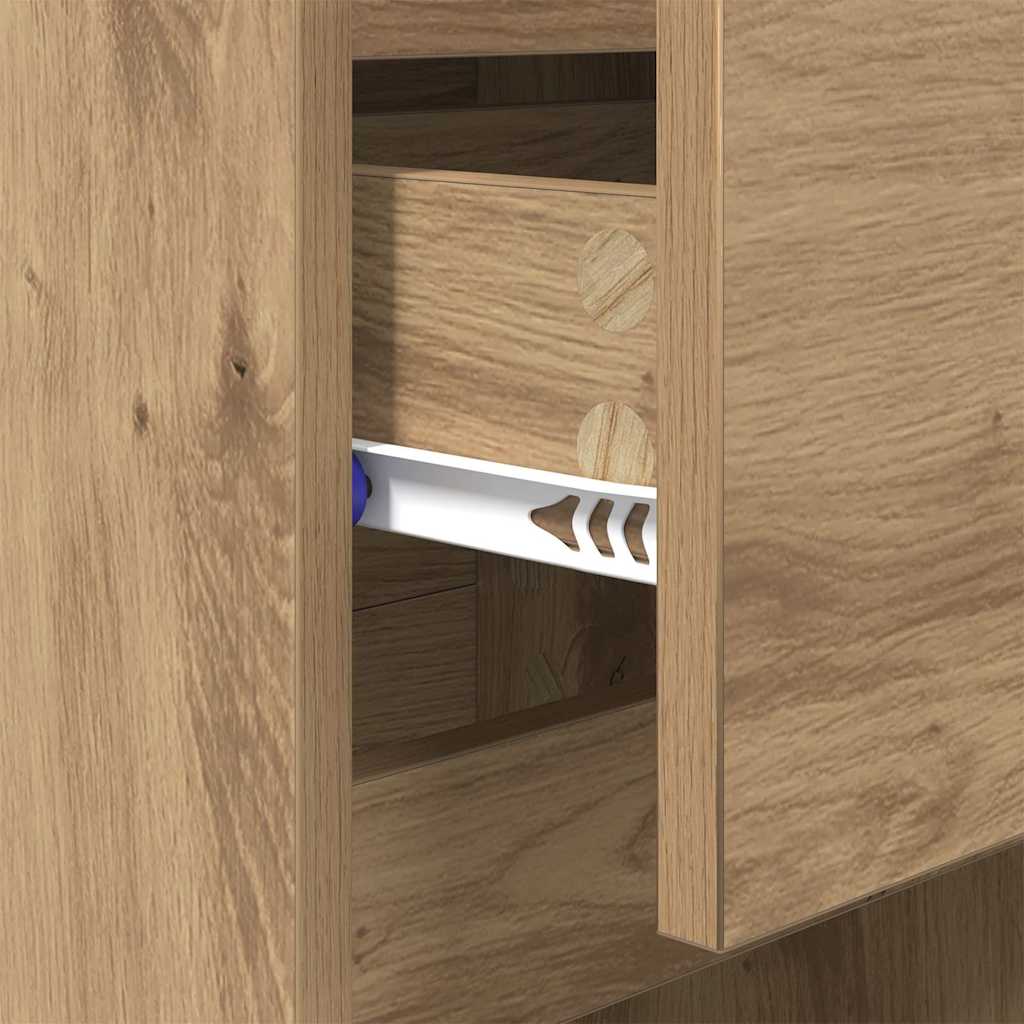 Armario de Noche 2 pcs Roble artesanal 40 x 35 x 70 cm