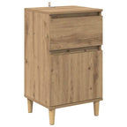 Armario de Noche 2 pcs Roble artesanal 40 x 35 x 70 cm