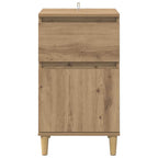 Armario de Noche 2 pcs Roble artesanal 40 x 35 x 70 cm