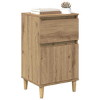 Armario de Noche 2 pcs Roble artesanal 40 x 35 x 70 cm