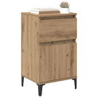 Armario de Noche 2 pcs Roble artesanal 40 x 35 x 70 cm
