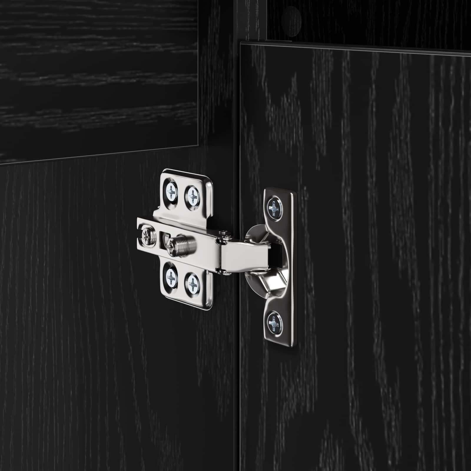 Mueble de lavabo con estante Roble Negro 80 x 33 x 60 cm