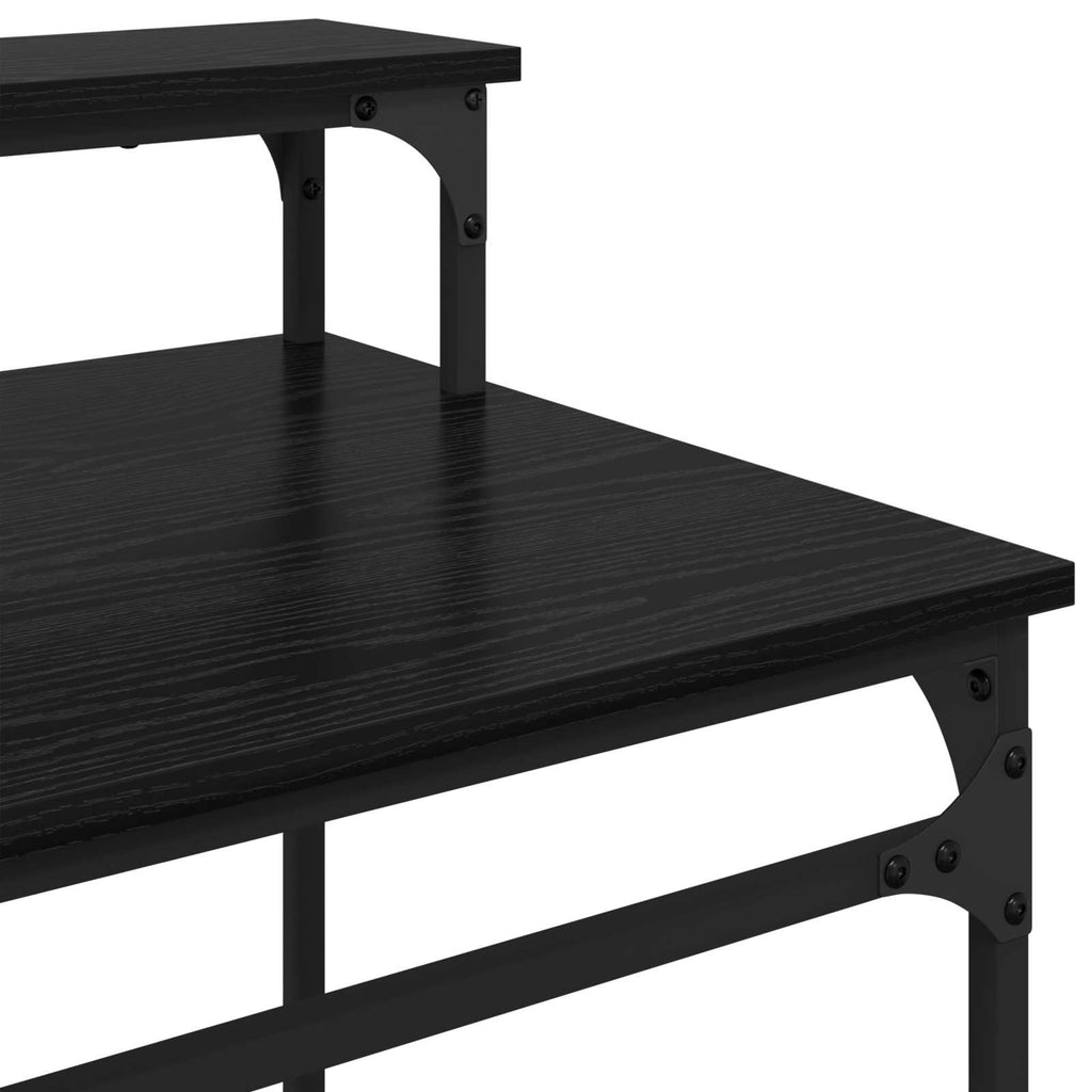 Escritorio Roble Negro 80 x 50 x 90 cm Madera contrachapada