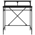 Escritorio Roble Negro 80 x 50 x 90 cm Madera contrachapada