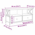 Gabinete de TV con cajón Madera Vieja 90 x 33 x 45 cm