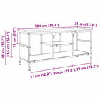 Gabinete de TV Madera Vieja 100 x 35 x 45 cm