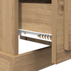 Armario de Noche 2 pcs Roble artesanal 39 x 39 x 47.5 cm